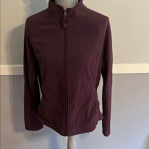Merona Purple Utility Jacket with Stand-Up Collar and Zip Closure